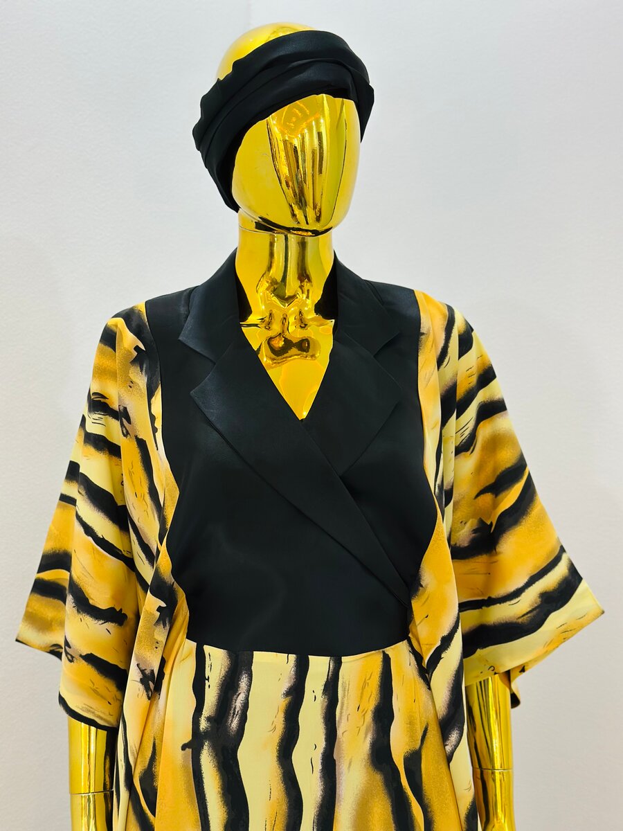 Robe Femme Style Kimono Tigre