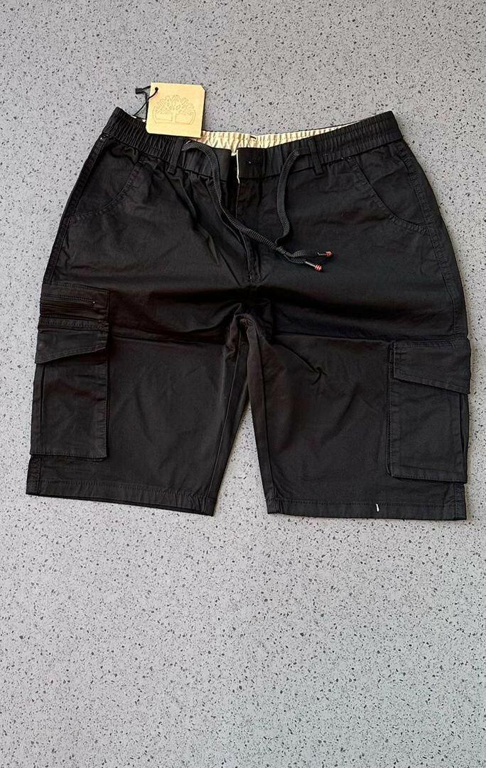 Khaki side pocket shorts