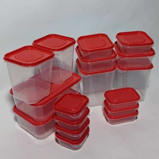 17 pieces plastic bowls