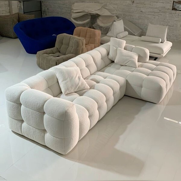 Canapé d'angle moderne en velours