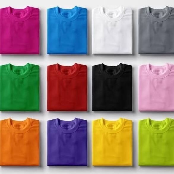 Round neck plain T shirts
