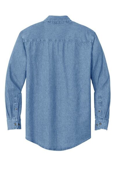 PORT & COMPANY LONG SLEEVE JEANS SHIRT