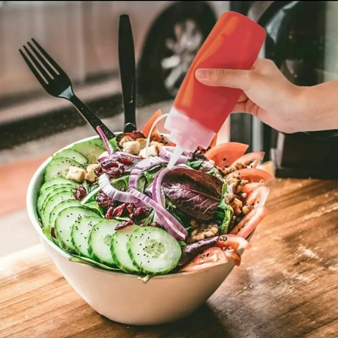 Lot de 3 bouteilles à condiments 240ml