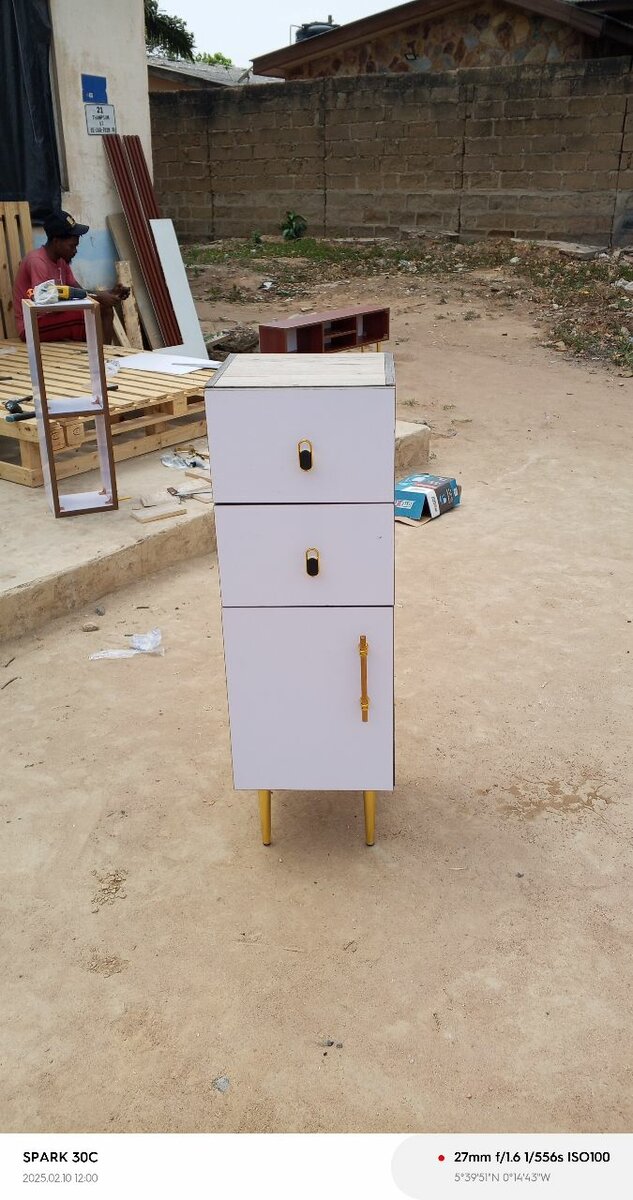 Cupboard with door and drawers