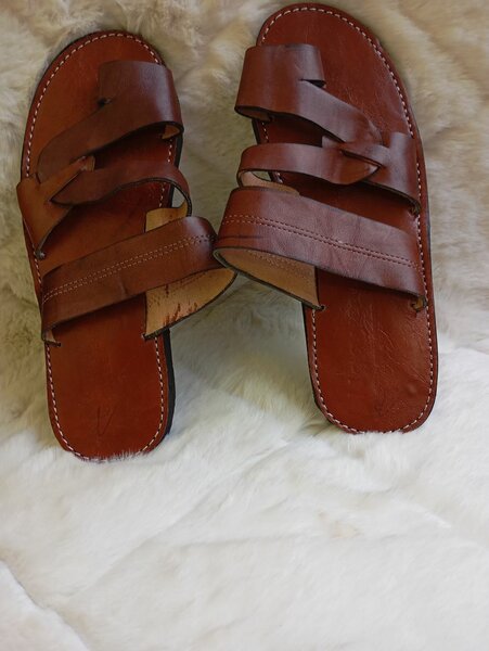 Sandales en cuir confortables