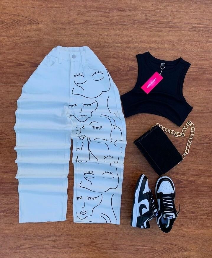 Girl top and down and all