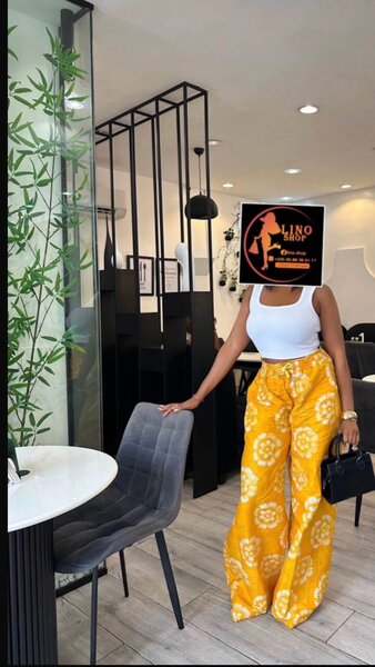 Pantalon ankara baggy simple mais élégant
