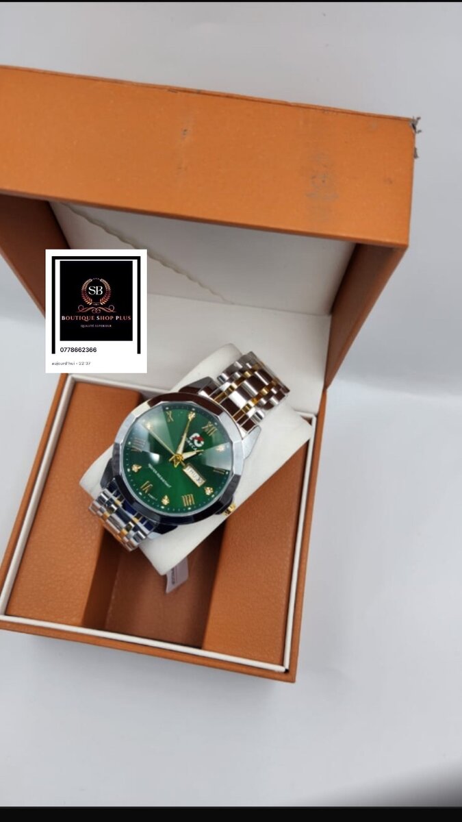 Montre Élégante Homme Brillante