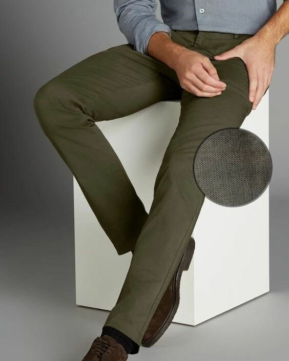 Olive Green Texchurd chinos