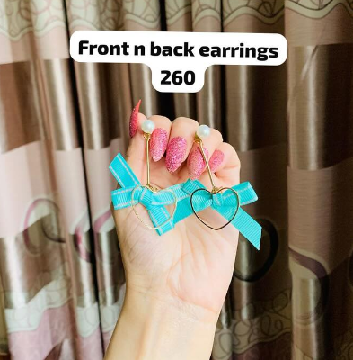 Front n back earrings