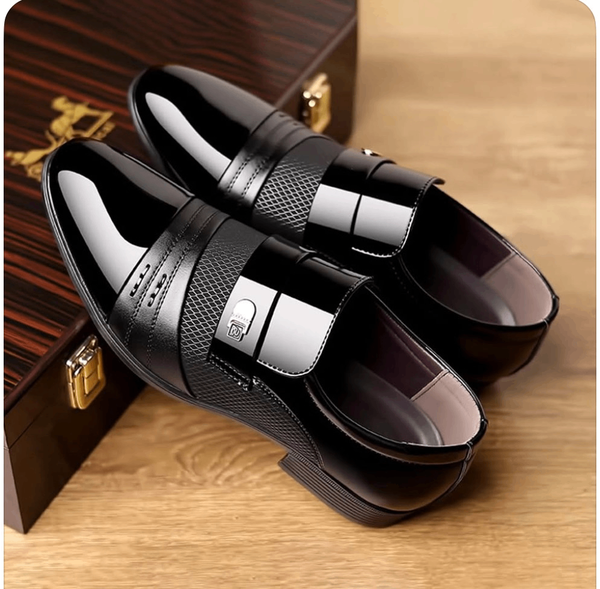 Mocassins élégants en cuir noir