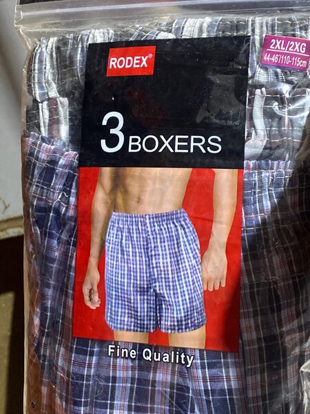 Boxers homme 3 pièces 2XL