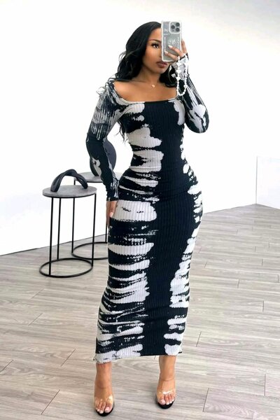 Robe élégante longue et courte pour femme