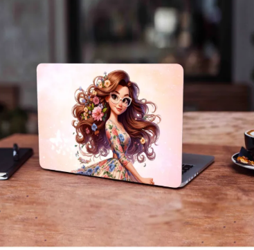 Anime Cute Girl Laptop Skin Vinyl Stickers Decal,12 13 14 15 15.6 inches Notebook Laptop Skin Sticker for all Laptops