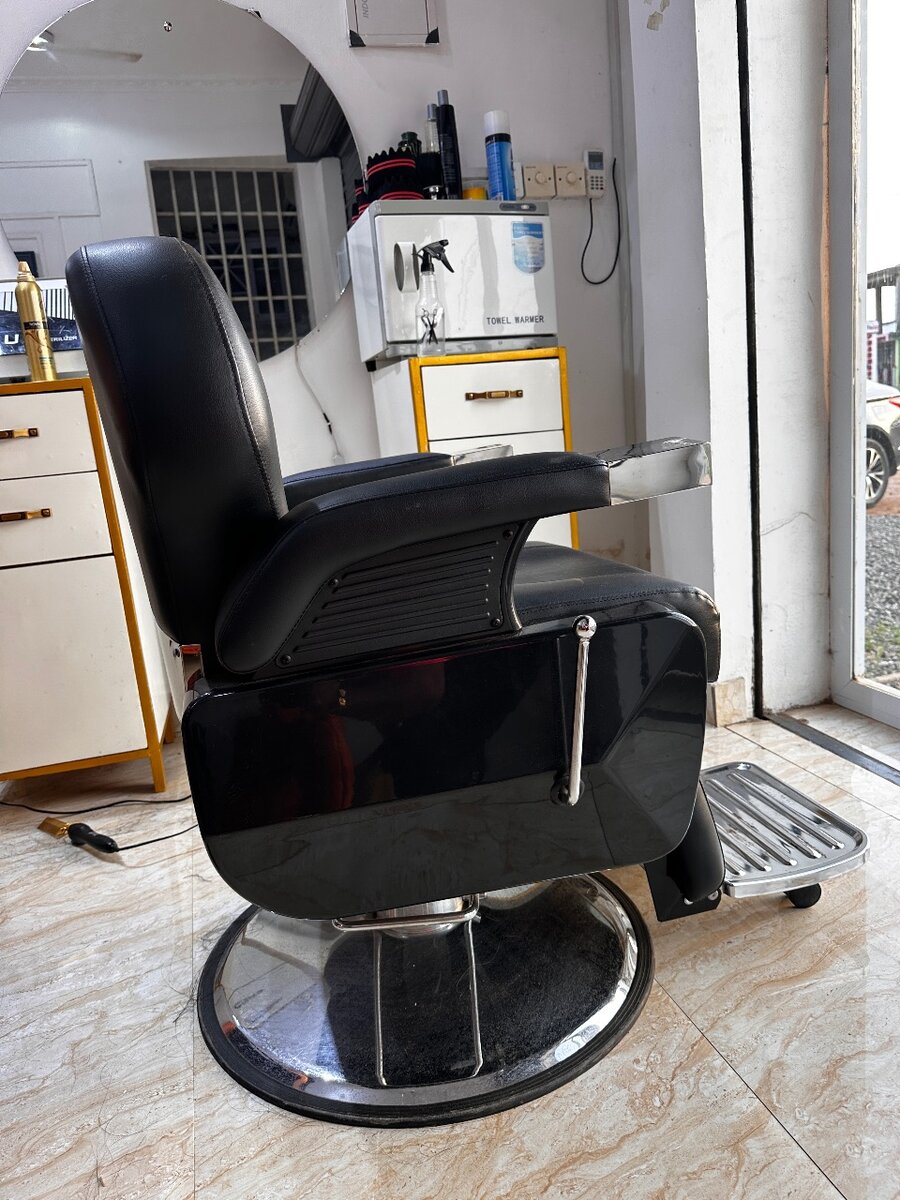 Barbering chair and clippers