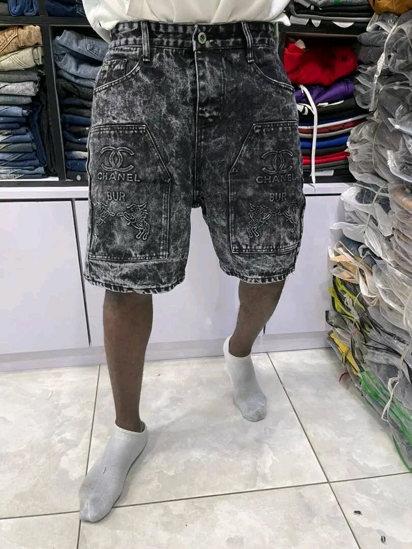 Shorts en jean délavé mode