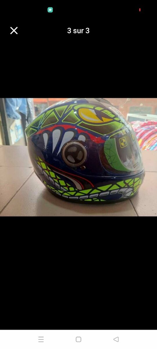 Casque Moto Coloré