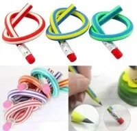 Magic Flexible Soft Pencil with Eraser ( MULTI COLOUR ) Pack of 3