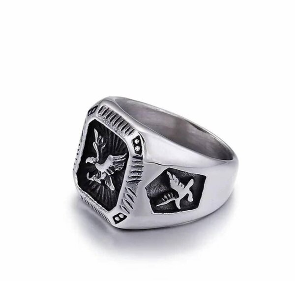 Bague Chevalière Aigle Homme