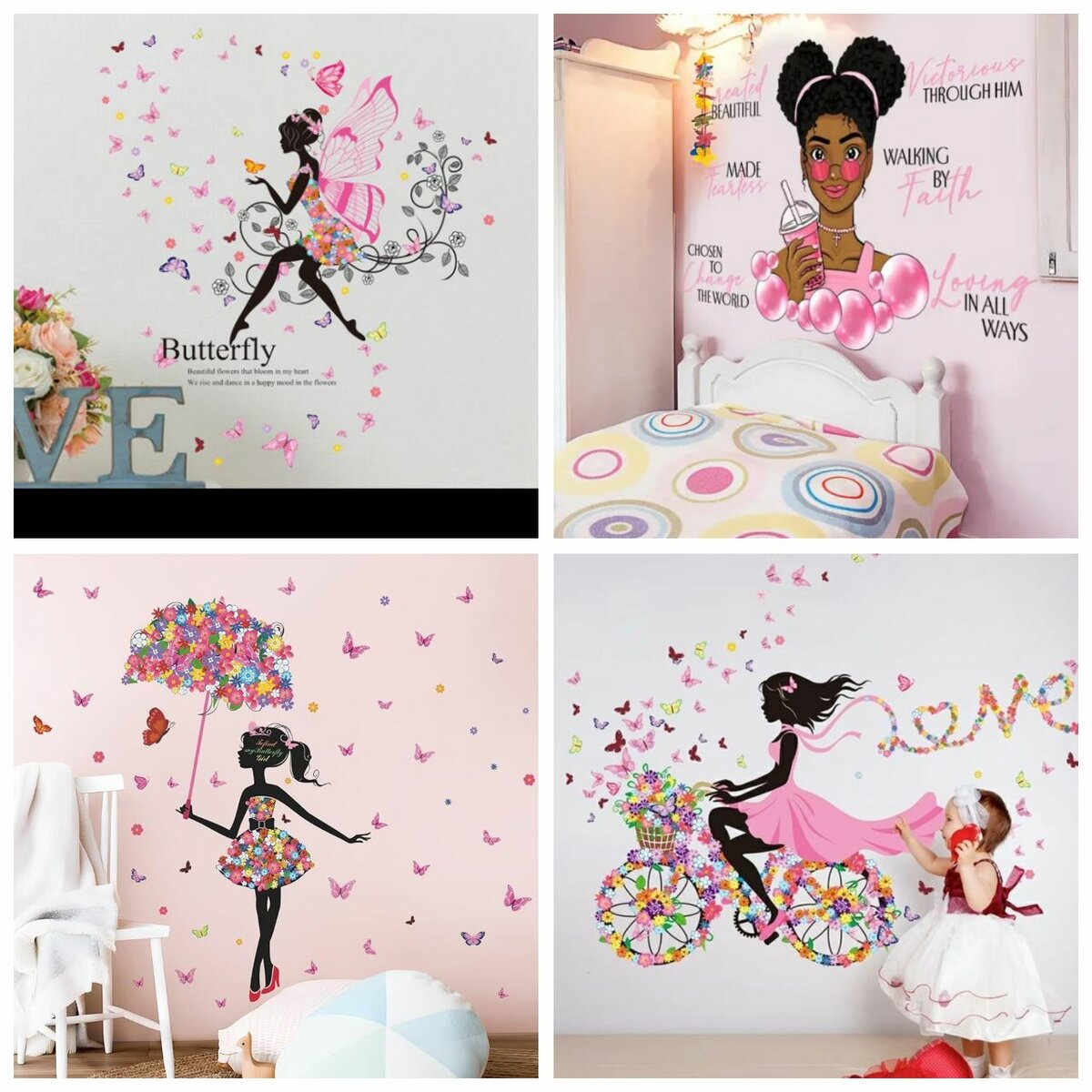 Wall stickers/girly room decor