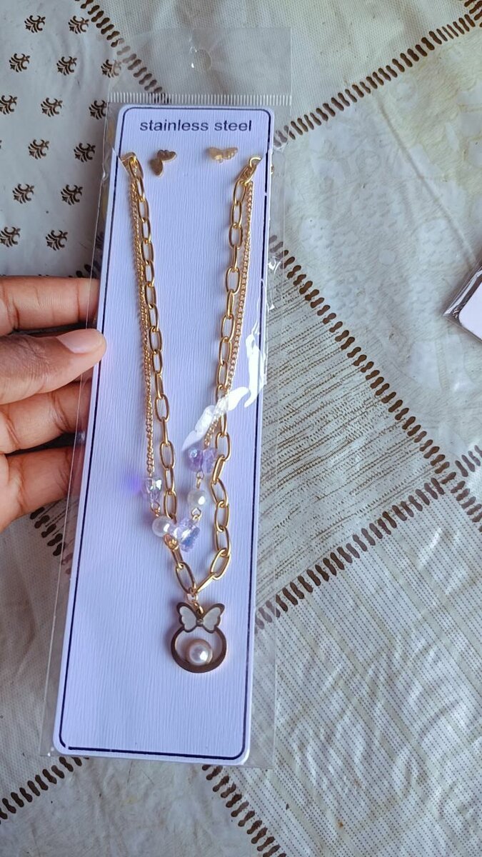 Chaîne dorée en acier inoxydable