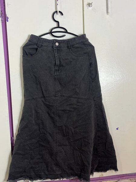 Jupe Longue en Jean Noir