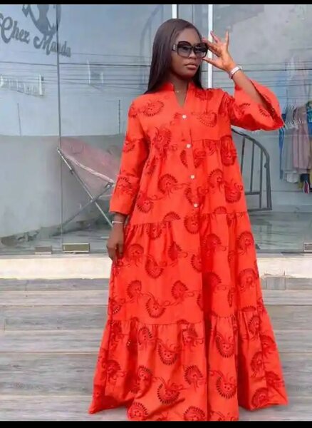 Robe maxi élégante brodée