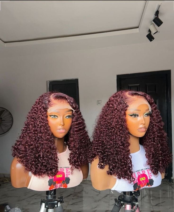 Perruque bouclée naturelle