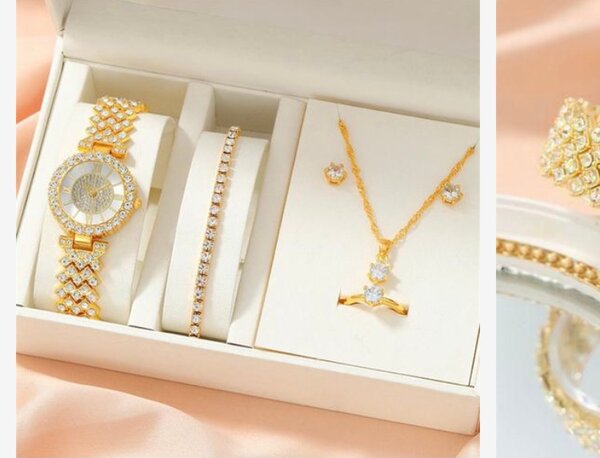 Ensemble Bijoux Dorés Élégant