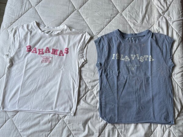 Lot de 2 T-shirts imprimés