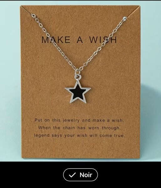 Collier Étoile Porte-Bonheur