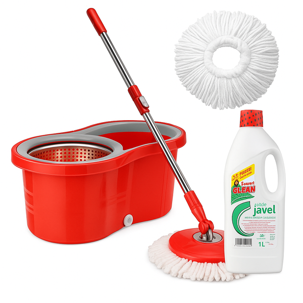 Balai Rotatif avec Seau Essoreur