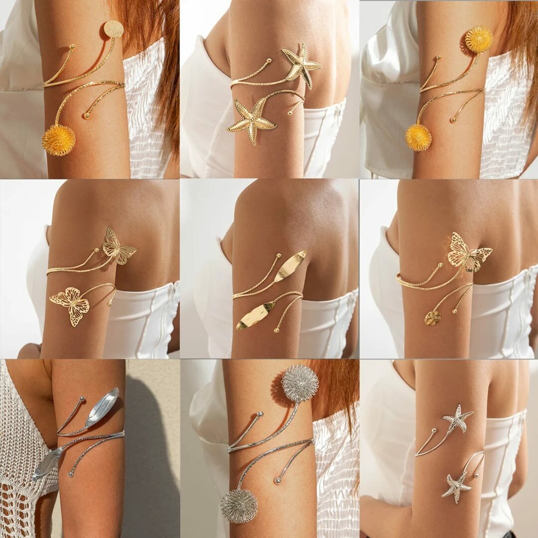 Bracelet de bras doré élégant