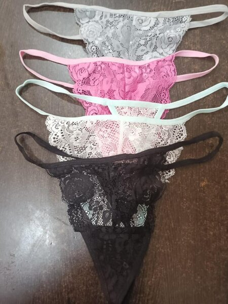 6 pieces laced g-string panties