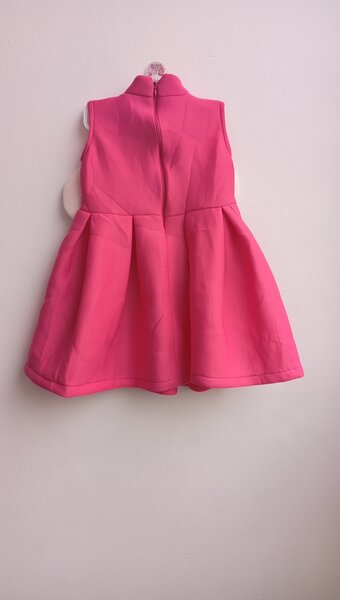 Robe Fille Rose Noeud Papillon