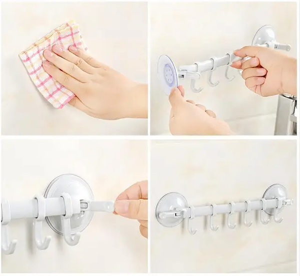 Crochets muraux avec ventouse