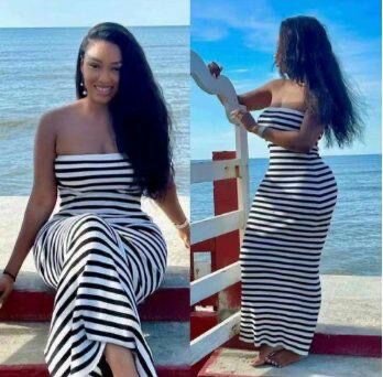 Robe d'été rayée élégante