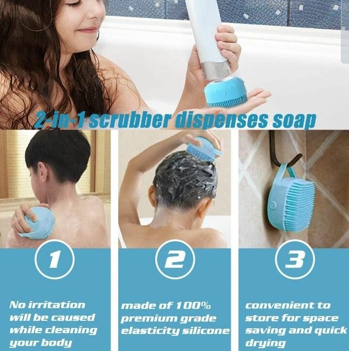 Silicone Soft Bath brush.