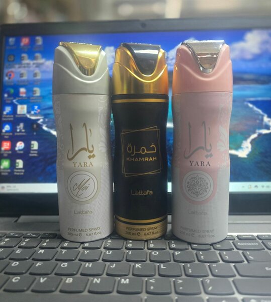 Lattafa Body Spray 200ml Khamrah, Yara, Ajwad