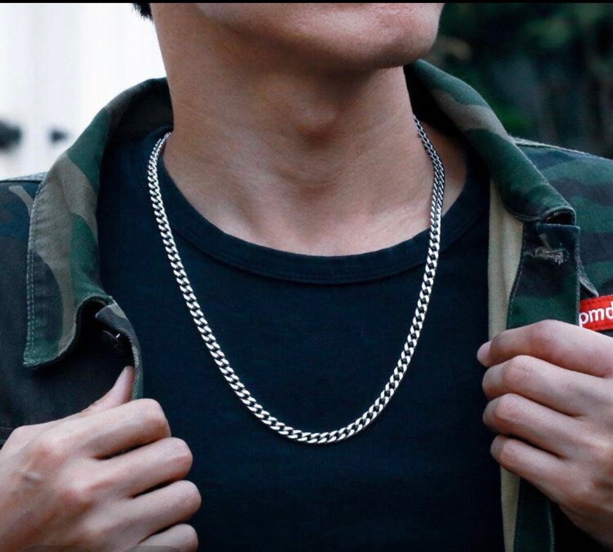 Mens silver chain