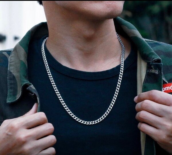 Mens silver chain