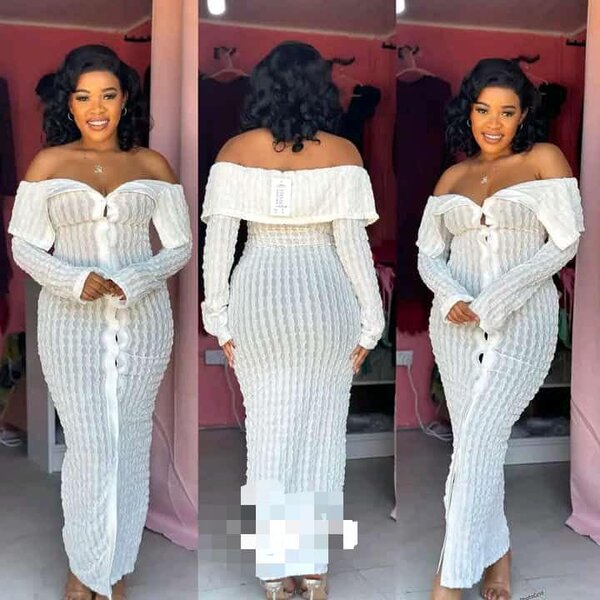 Women's long dress white