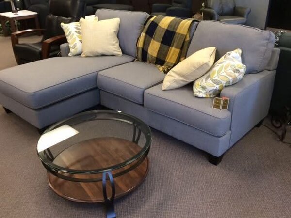 Canapé d'angle confortable gris