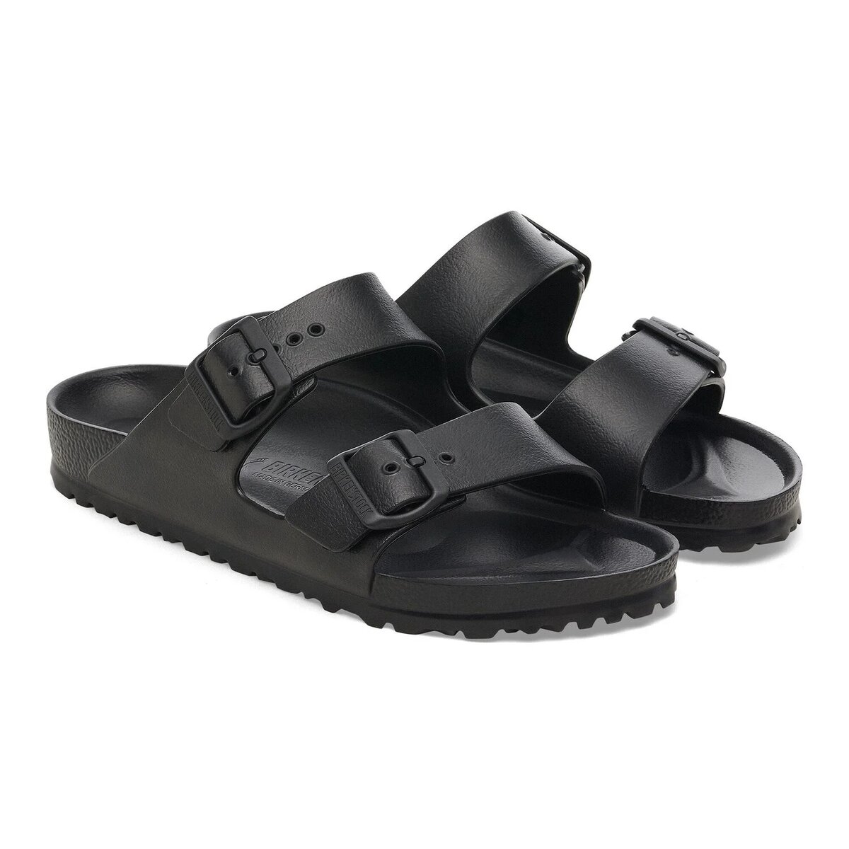 Sandales noires confortables avec boucles ajustables