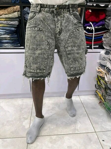 Short en jean décontracté homme