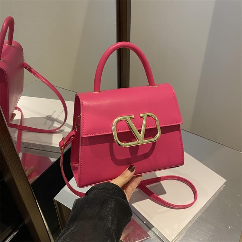 High quality and fashionable trapezoidal women's bag pink