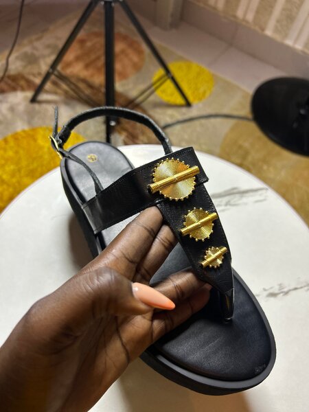 Sandales en cuir ethniques