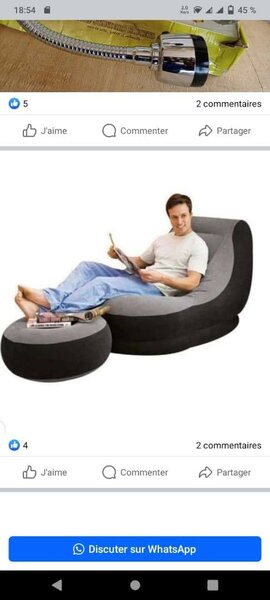 Matelas gonflable & fauteuil gonflable