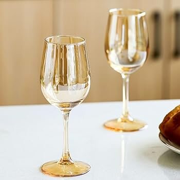Coupe Verres ambrés élégants