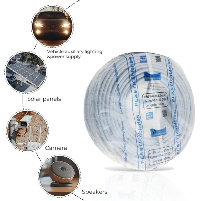 Câble électrique polyvalent 100m